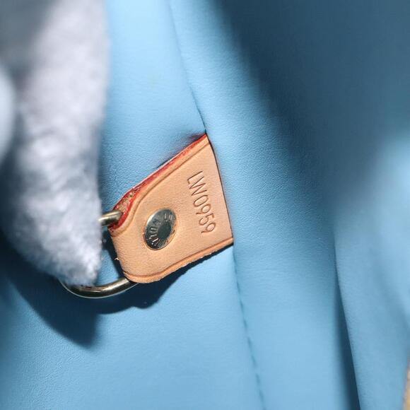 LOUIS VUITTON Monogram Vernis Houston Hand Bag Baby Blue M91005 - Picture 13 of 13